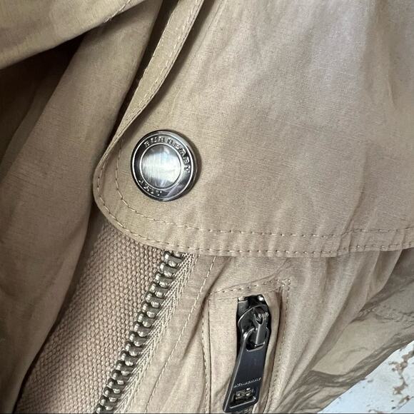 Burberry Brit Lightweight Rain/Wind Jacket Coat Neutral Taupe Authentic - Picture 9 of 12